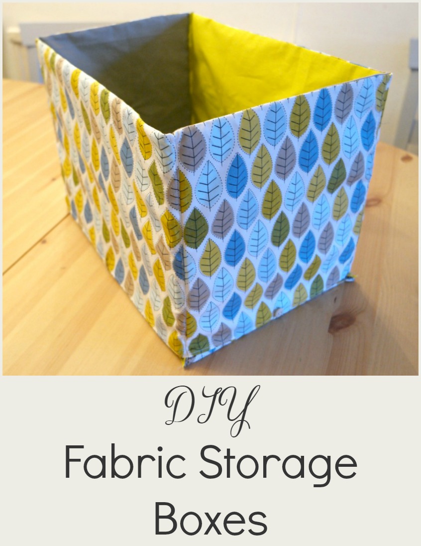 How to Sew Storage Boxes - Tea and a Sewing Machine