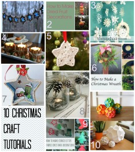 10 Christmas Craft Tutorials - Tea and a Sewing Machine