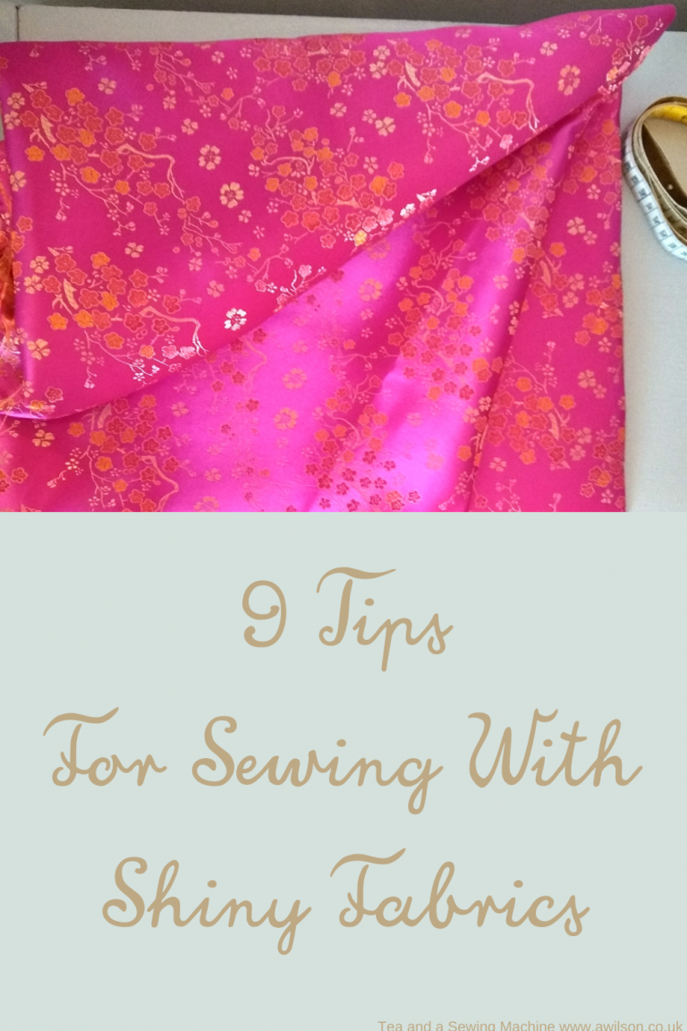 9 Tips For Sewing With Shiny Fabric - Wild Blossom Life