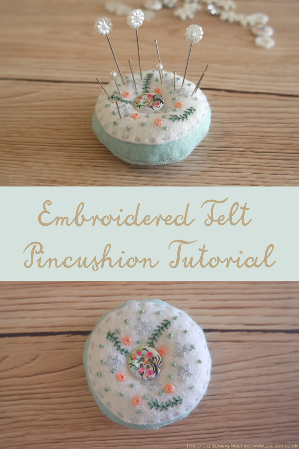 Embroidered Pincushion Tutorial - Wild Blossom Life